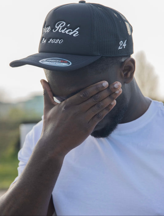BLACK ACE RICH TRUCKER CAP